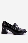 Comfortable Lacquered Pumps Black Damira