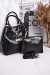 Elegant Women's Handbag with Clutch Bag MONNARI BAG5810-020 Black