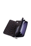 Large Women's Zip Wallet Dots Navy Huntress