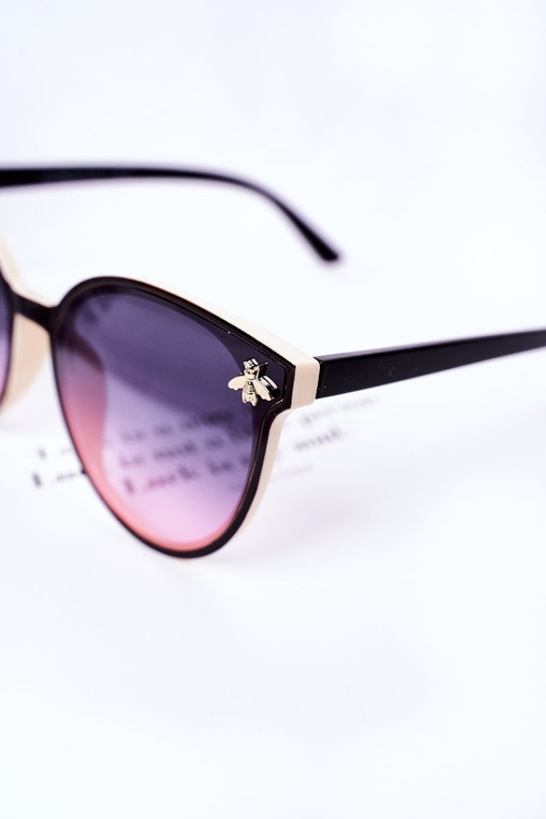Sunglasses With A Fly Black-Beige Ombre