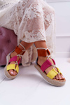 Women's Platform Suede Sandals Multicolored Ergola