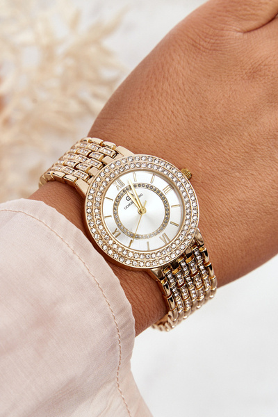 Women's Watch with Decoration Giorgio&Dario GDM1556 Gold
