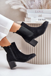Warm Women's Ankle Boots on Heels Black Radeya
