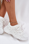 Women's Sneakers With Double Lacing White Onivetta