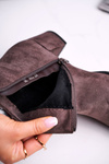 Women's Boots On Heel Sergio Leone Coffee BT528