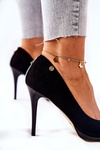 Suede Stilettos Monnari 0490-020 Black