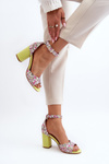 Yellow Floral Wedge Sandals Vitamella