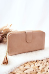 Large Women's Wallet With Extra Wallets Beige