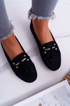 Women's Comfortable Black Sellar Moccasins