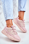 Buty Sportowe Skórzane Big Star Różowe GG274637