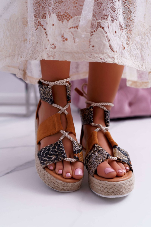 Women's Platform Sandals Camel Ergola