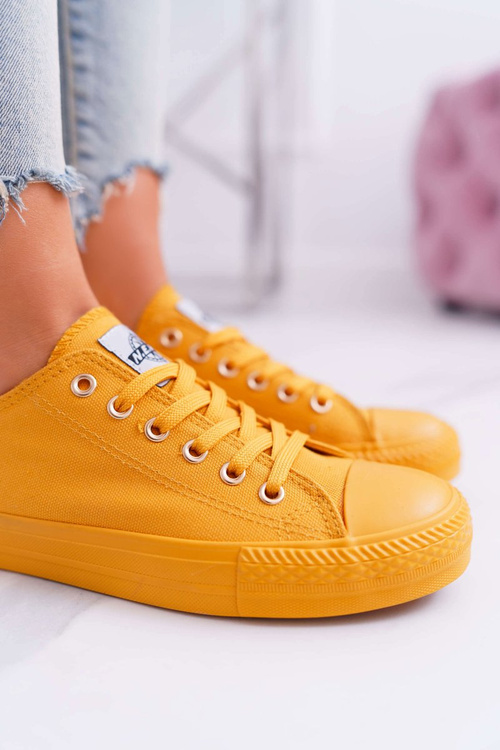Women's Classic Sneakers Yellow Ecoma