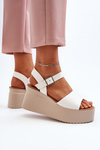 Women's Wedge Sandals White Geferia
