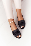Flat Braided Sandals Lu Boo Black