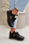 Women's Sports Shoes Insulated With Fur On Platform Black Lerisas