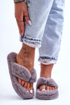 Women's Furry Slippers Papcie Gray Elma