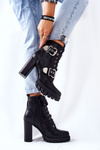 Boots Black With Buckle Flaris