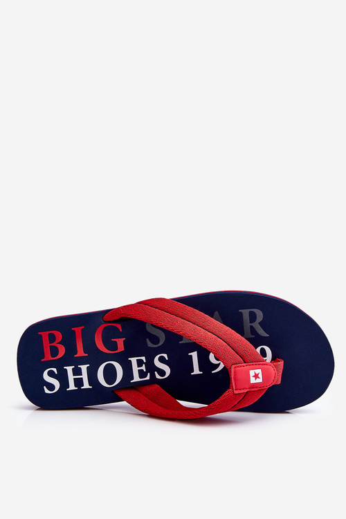 Men's Flip Flops Big Star LL174613 Navy Blue