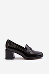 Black Patent Leather High Heel Court Shoes Felicijana