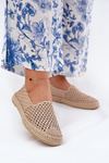 Espadryle Damskie Z Plecionką Beżowe Vinceza 13625