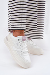 Damskie Sneakersy Na Platformie Białe LEE EMMA WOMEN LOW 50251014.00L
