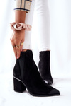 Suede Heeled Boots Black Coriseis
