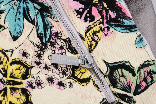 Large Silver Women's Shopper Bag + Smaller Handbag