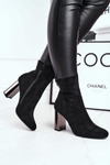 Women's Boots On Heel Black Trens