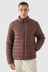Men's Down Jacket With Synthetic Filling Brown 4F 4FWAW24TDJAM483-80S