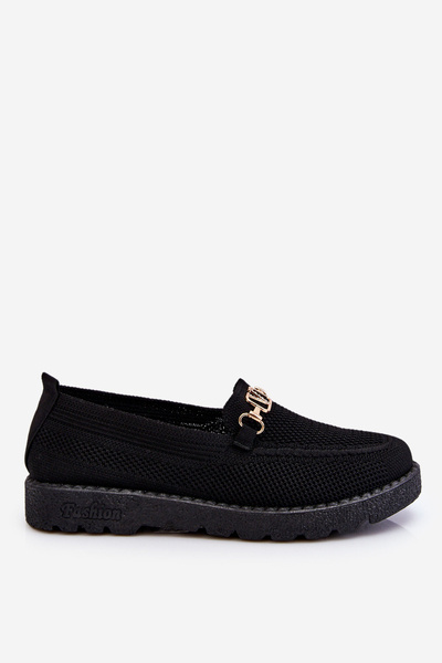 Tenisówki Damskie Wsuwane Slip-On Ozdoba Czarne Alena