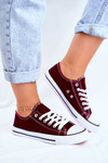 Women's Classic Sneakers Burgundy Omerta 