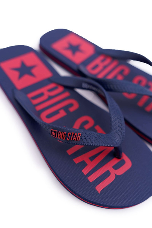 Men's Flip Flops Big Star Navy Blue DD174674