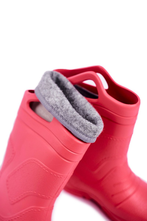 Children's Rubber Galoshes Boots Pink Removed Insert Abbey
