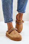 Women's Slippers Insulated With Fur On Platform Camel Azida