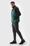 Men's Puffer Vest 4F Green 4FWAW24TVJAM147-40S