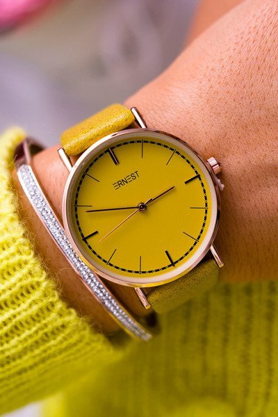 Women's Watch Ernest Yellow Belven