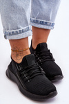 Buty Sportowe Wsuwane Damskie Czarne Hold Me! JHY260