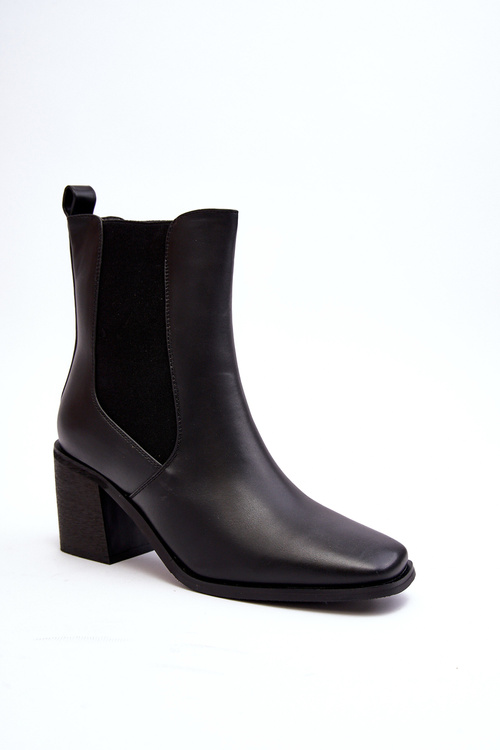 Women's High Heel Ankle Boots Black Creazza