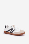 Low Women's Sneakers Made Of Eco Leather Black-White Navidemi