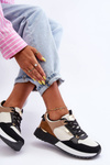 Women's Stylish Sport Shoes Beige-Black Katenia