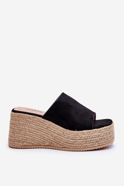Women's Wedge And Platform Slippers Black Ysabel