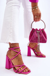 Fashionable High Heel Sandals Pink Josette