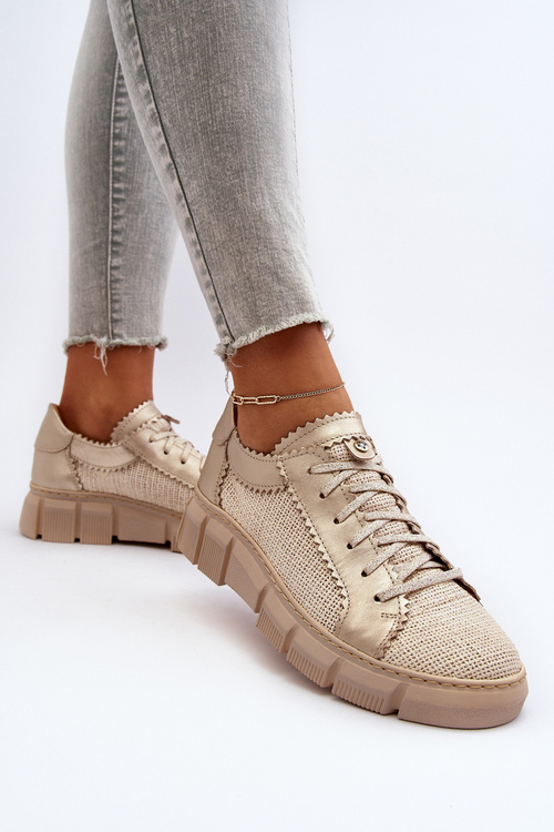 Women's Leather Shoes Maciejka 05850-22 Light Beige