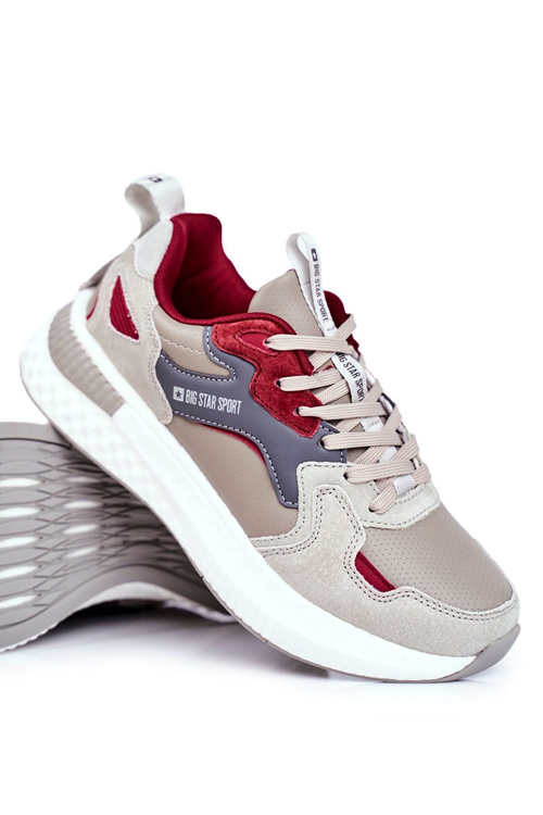 Men's Sport Shoes Big Star Grey Burgund GG174463