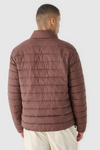 Men's Down Jacket With Synthetic Filling Brown 4F 4FWAW24TDJAM483-80S