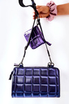 Multifunctional Quilted Messenger Bag NOBO NBAG-K1300 Blue