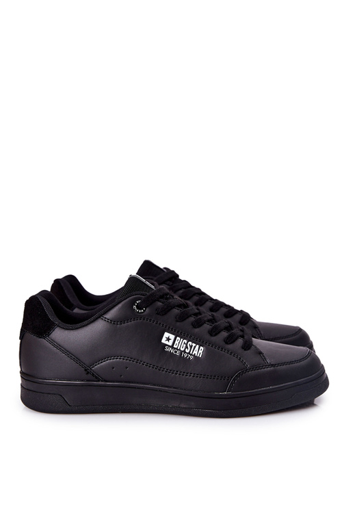 Leather Sneakers Memory Foam Big Star II174169 Black