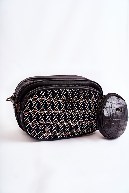 Women's Messenger Bag 3w1 GOE ZNJ031 Black