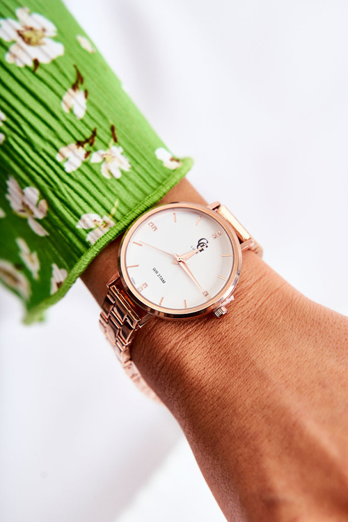 Women's Watch GG Luxe Rose Gold With Cubic Zirconia