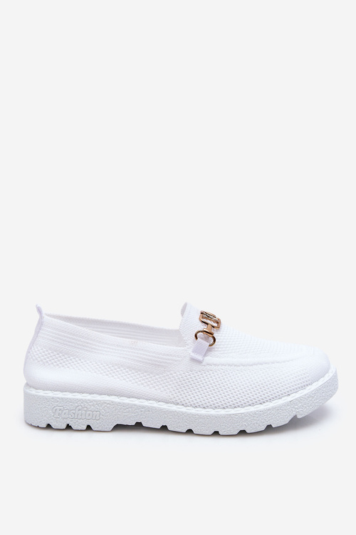 Women's Slip-On Sneakers With Embellishment White Alena
